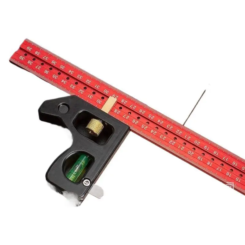 Export Heavy Duty Carpenter's Combination Square Stainless Steel 90 Degree 45 Multifunction Angle Ruler Woodworking