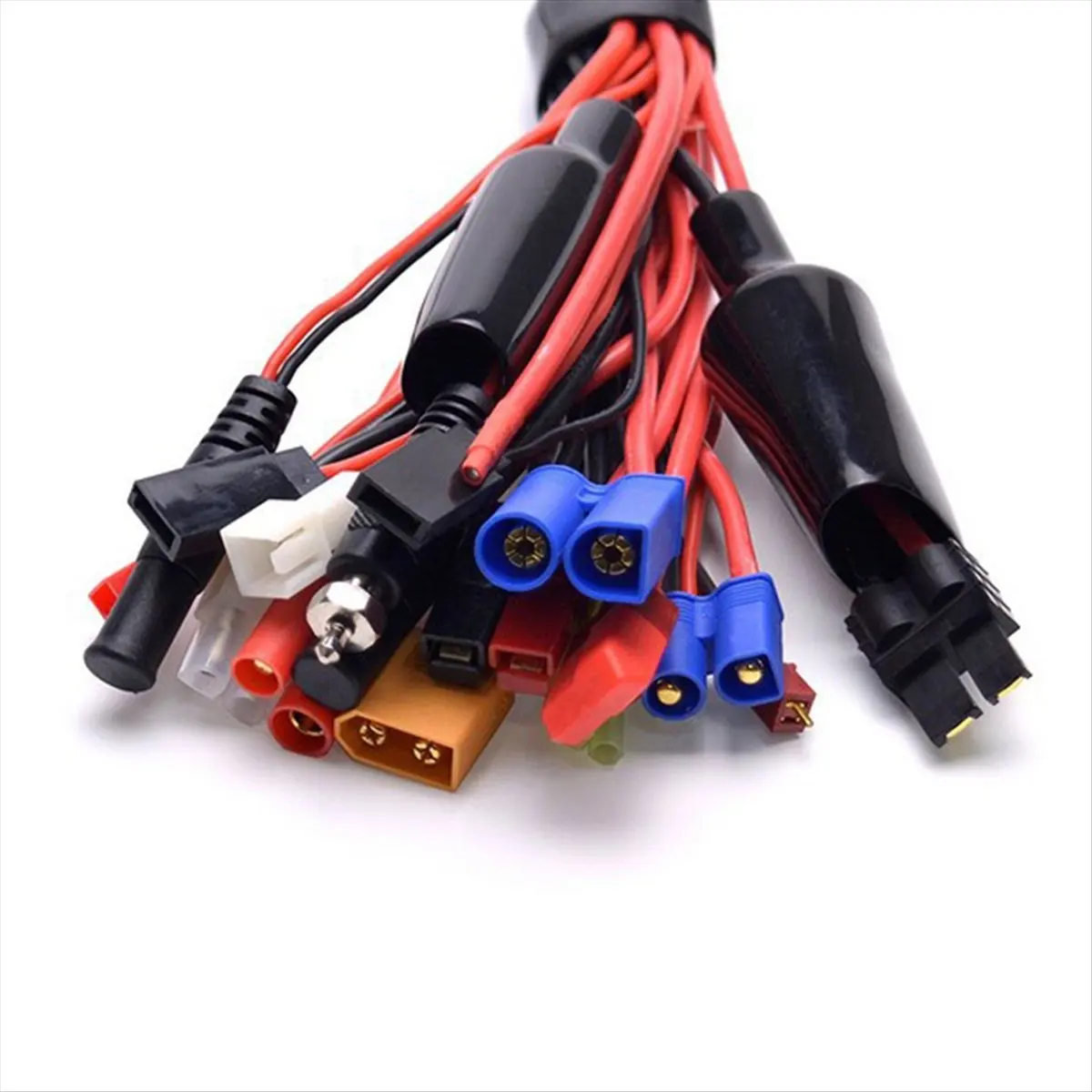 【CYBER Saturday】19 In1 RC Lipo Battery Charger Splitter Cable Adapter 4mm Banana Plug to for JST FUTABA EC3 EC5 McpX