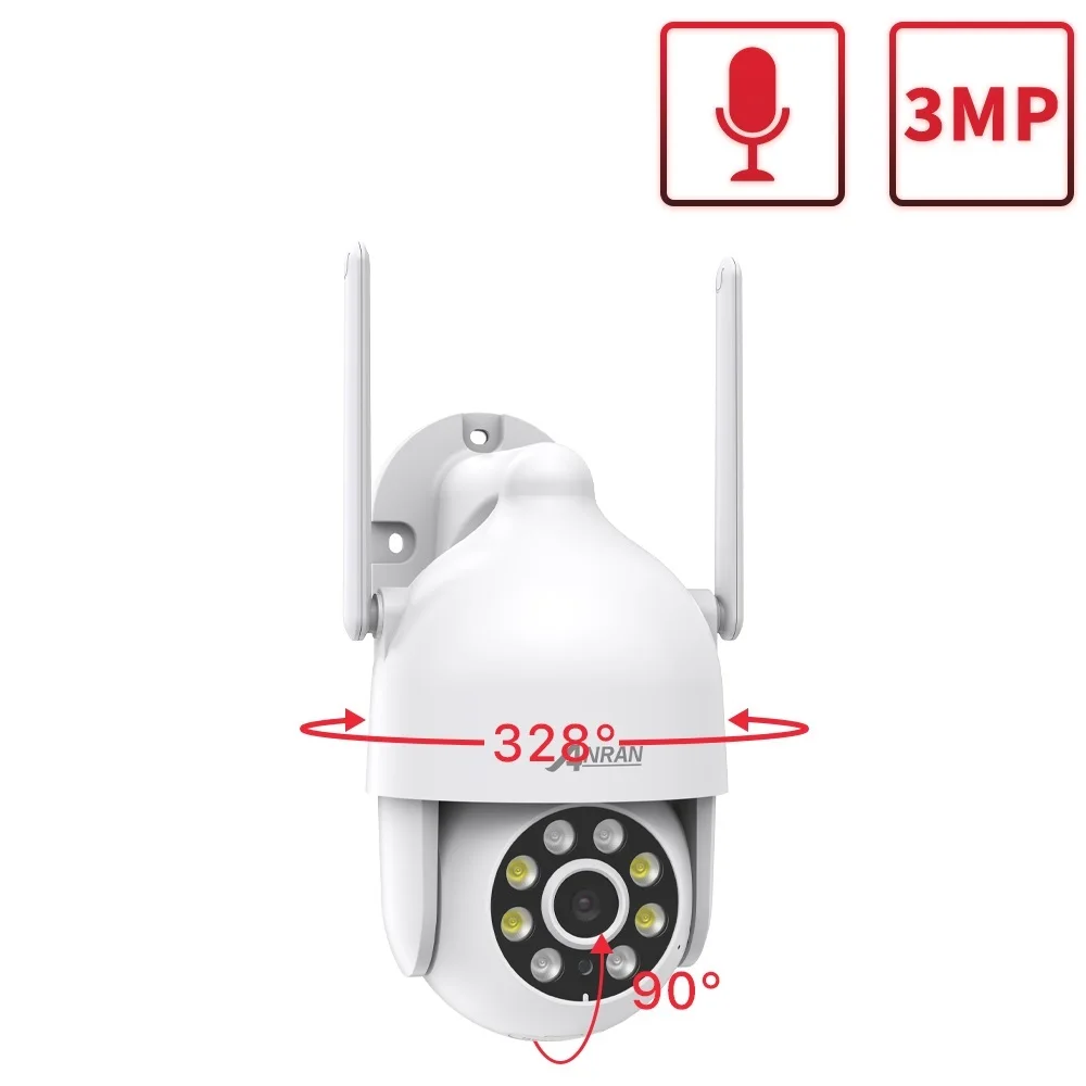 Top 3MP/5MP PTZ WIFI IP Surveillance Security Protection Camera Outdoor Wireless CCTV Audio Smart Home Full Color Night Vision