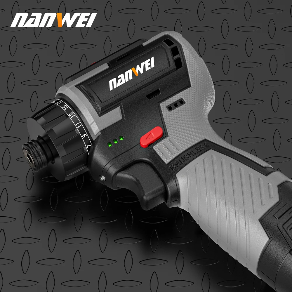 NANWEI  brushless lithium-ion screwdriver home electric screwdriver electric drill rechargeable screwdriver