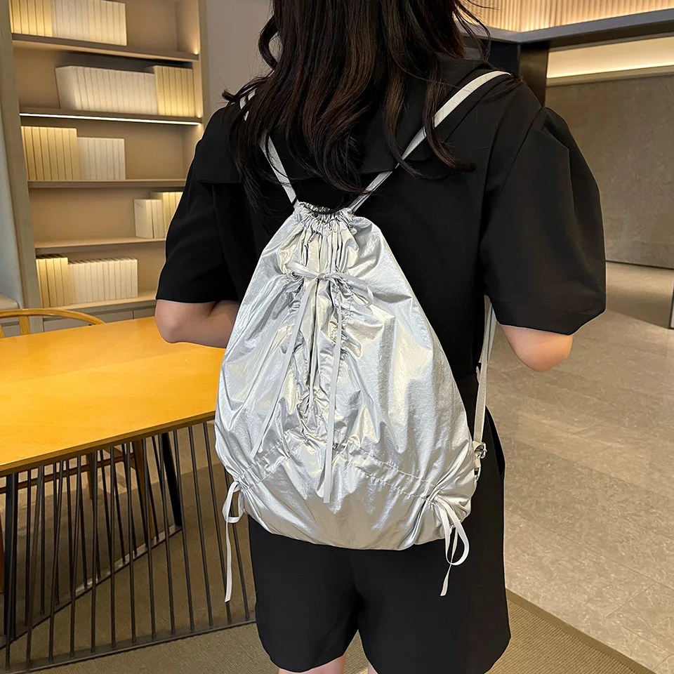 1 Piece Solid Color Backpack fashion Commuter School Backpack