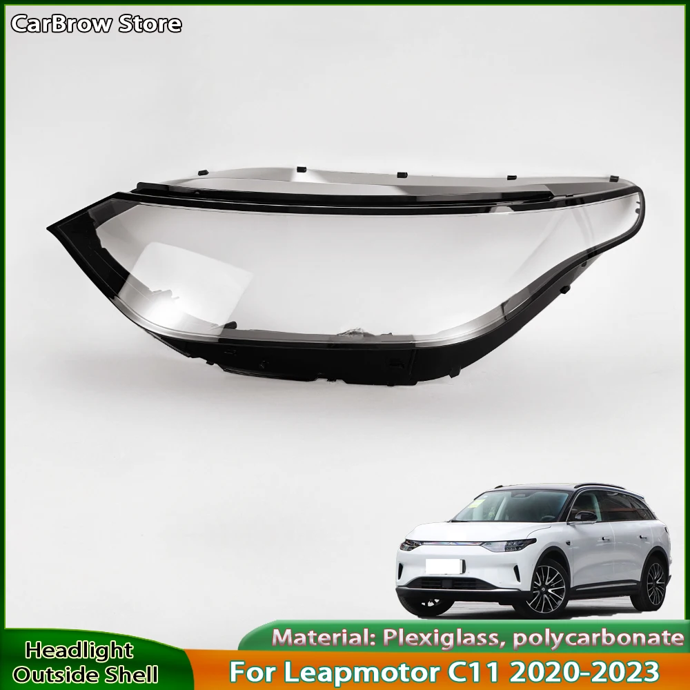 

Headlight Transparent Lens Lamp Shell For Leapmotor C10 2023-2024 Headlamp Cover Plexiglass Replace Original Lampshade