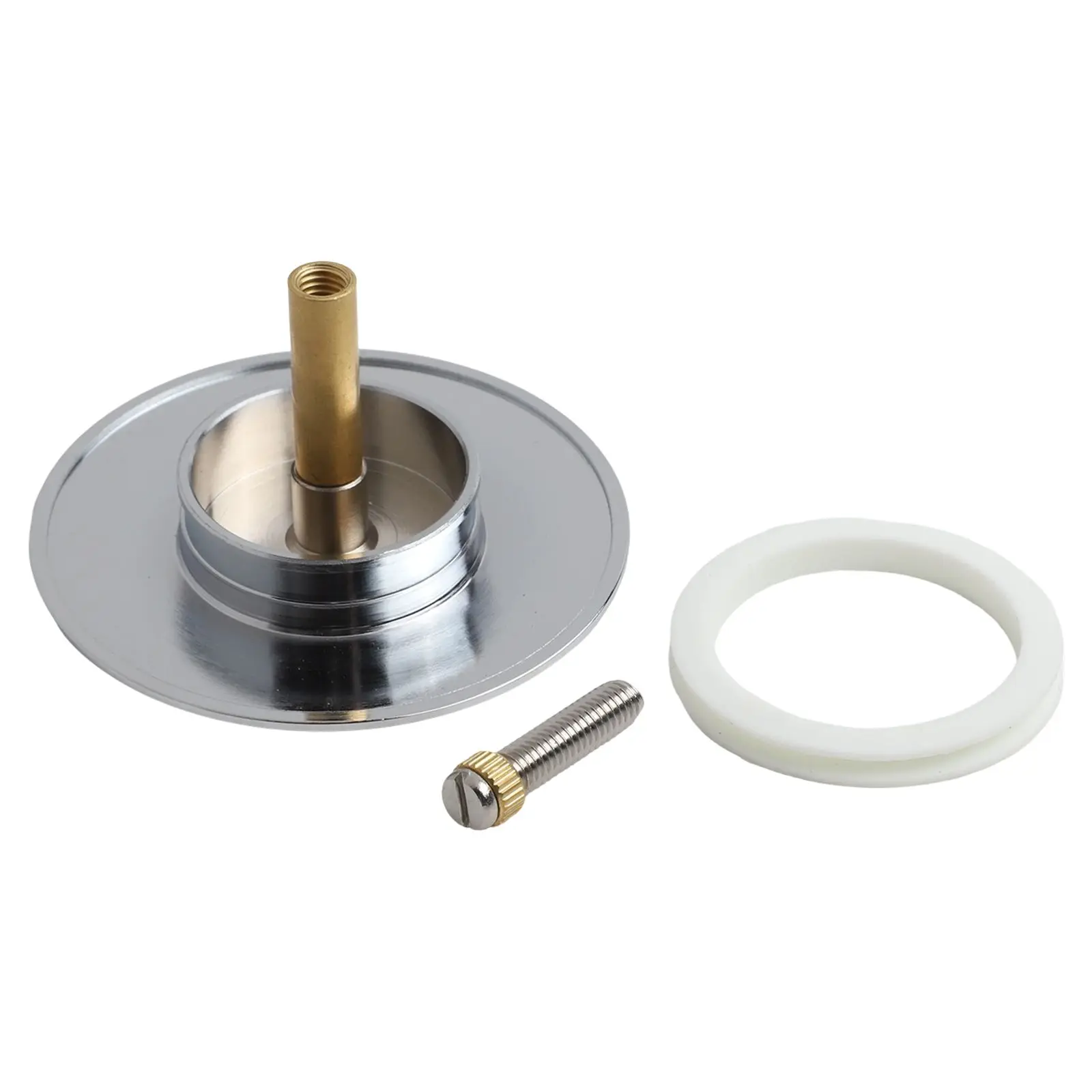 Double Seal Stopper Brass Bathtub Stopper Solid Brass Construction Leak-Free Performance Premium Chrome-Plated Brass