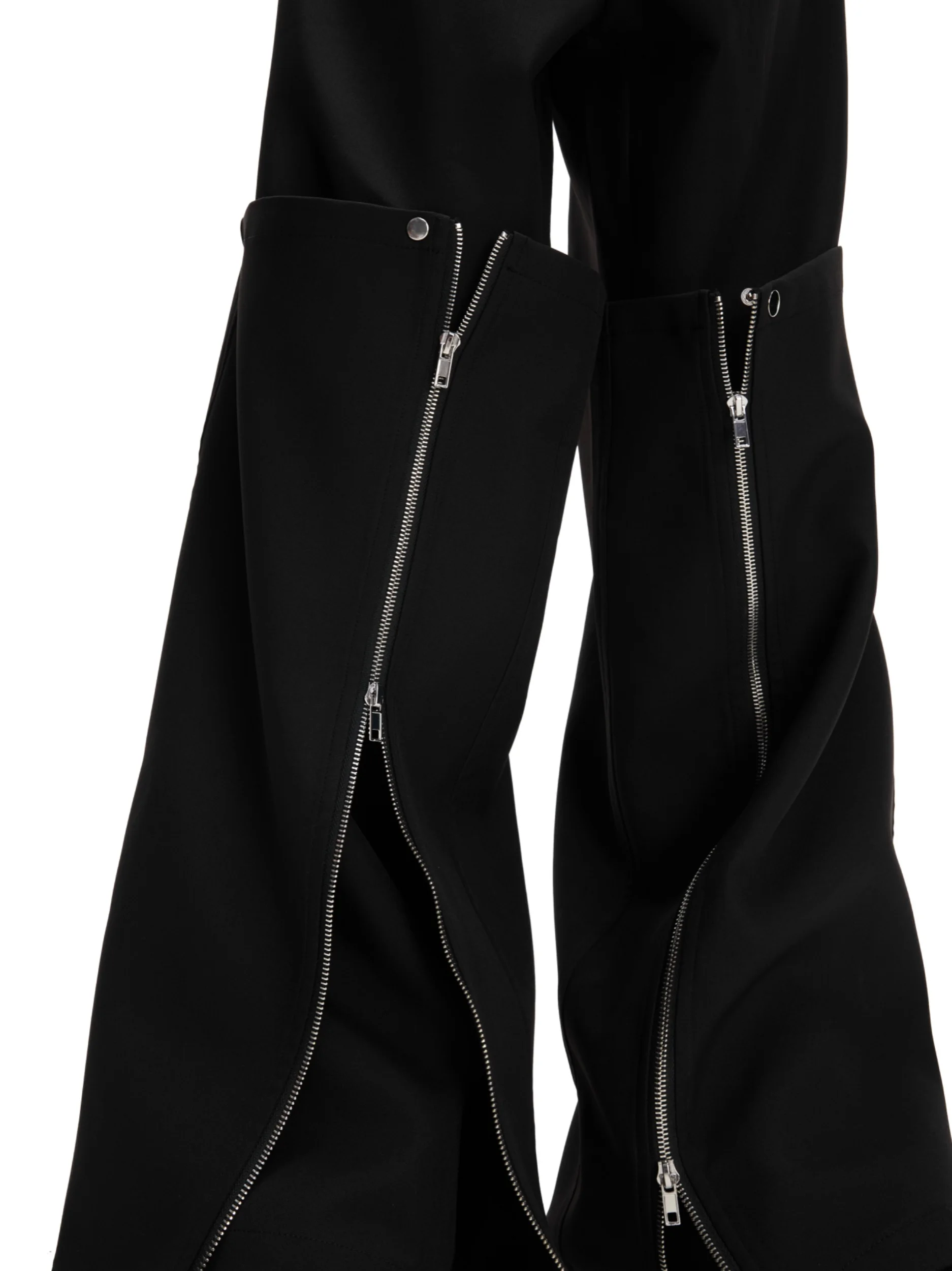 Men's 2025 Four Seasons Wear Niche Double-layer Design Trousers Loose Detachable Trousers Masculinity Trendy Zipper Design Pants