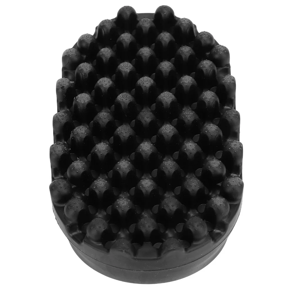 For Salon Washable Curling Hair Brush Black Color Big Small Holes Twisted Hair Brush Premium TPE Rubber Styling Tool Home Use