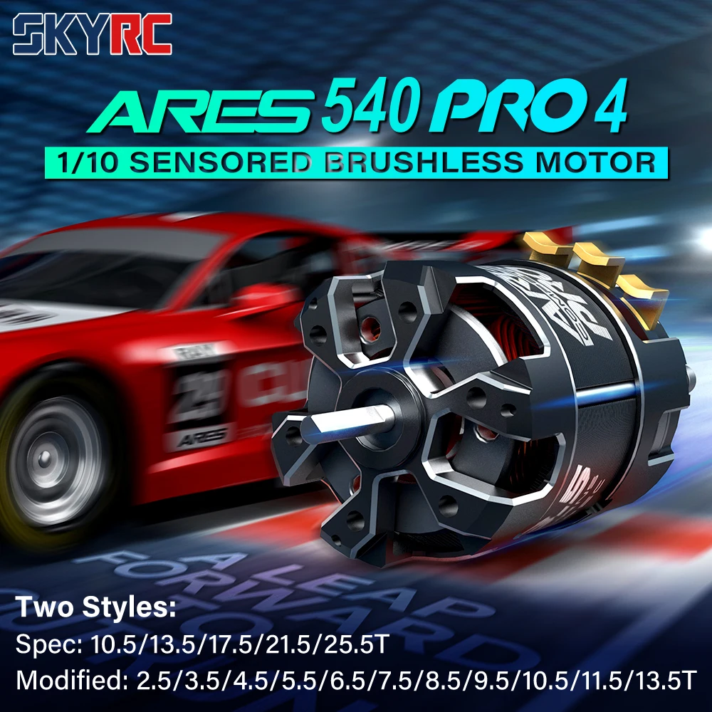 

SKYRC ARES PRO4 540 Sensored Brushless Motor ROAR Certified SPEC&MODIFIED For 1/10 RC Drift