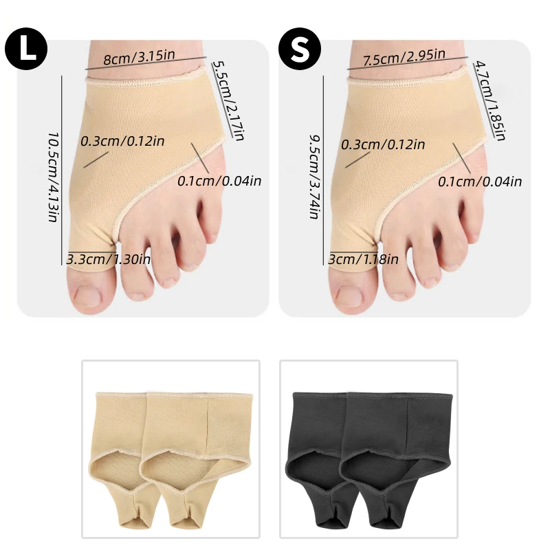 1Pair Gel Forefoot Pedicure Socks Big Feet Hallux Valgus Protector Insoles Toe Corrector Straightener Bunions Pain Relieve