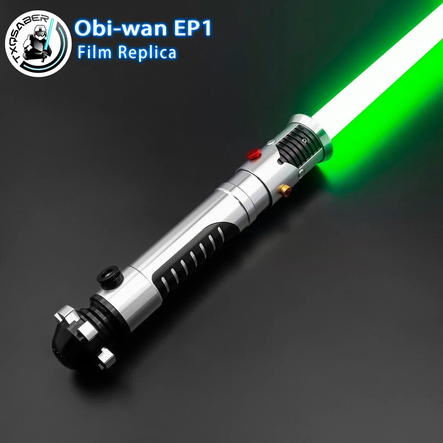 

TXQSABER Jedi Obi-Wan EP1 Lightsaber Metal Hilt Heavy Dueling RGB Proffie 2.2 Light Sword SNV4 Neo Pixel Laser Cosplay Gift