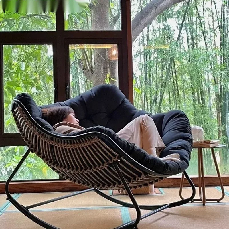 Bird's nest rocking chair recliner balcony home leisure single sofa living room light luxury rocking chair adult