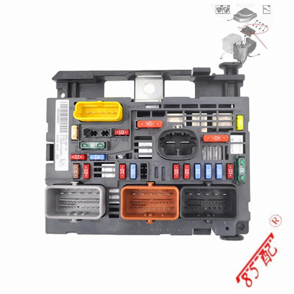 Brand New Original Fuse Box Assembly 9809742880 9666700480 For Peugeot 307 408 308 BSM R05 = R20 For Citroen C4 BSM