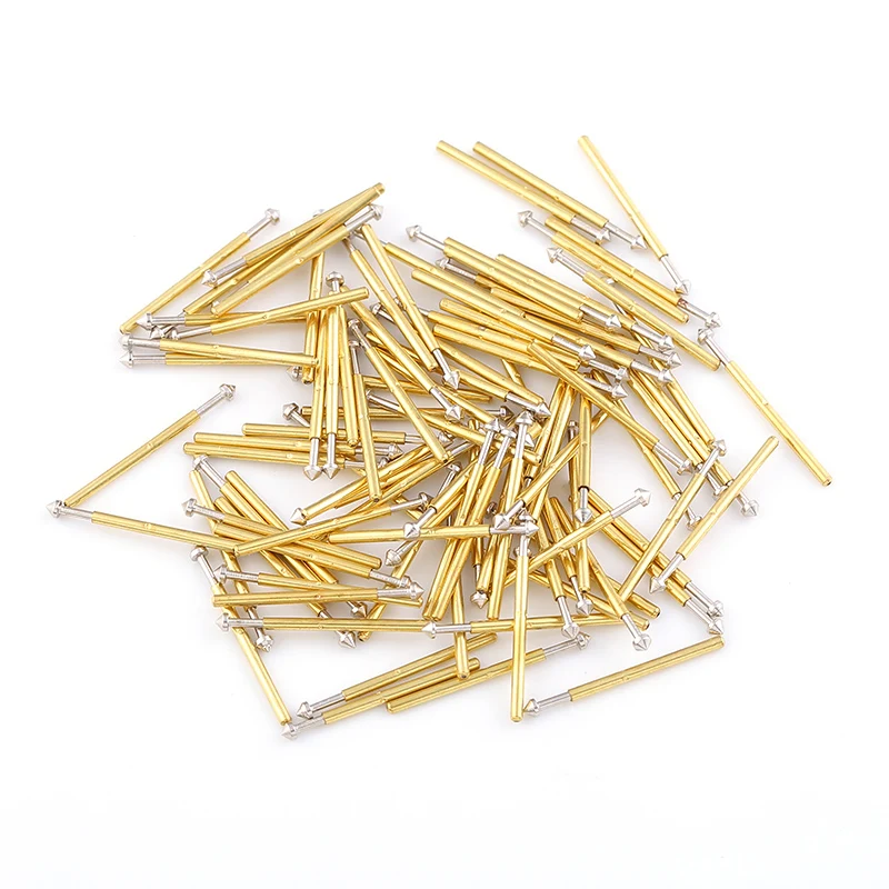 100PCS/Pack P75-E2 Conical Spring Test Probe Outer Diameter 1.02mm Needle Length 16.5mm PCB Dedicated Thimble