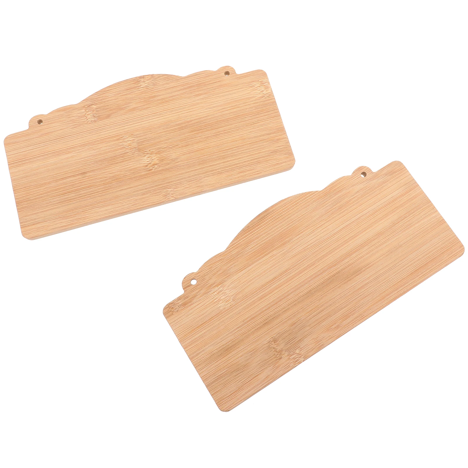 

2pcs Blank Business Board Plaque Unfinished Wood Signs Hanging DIY Craft Project Wooden Sign Decor Garden Door Room