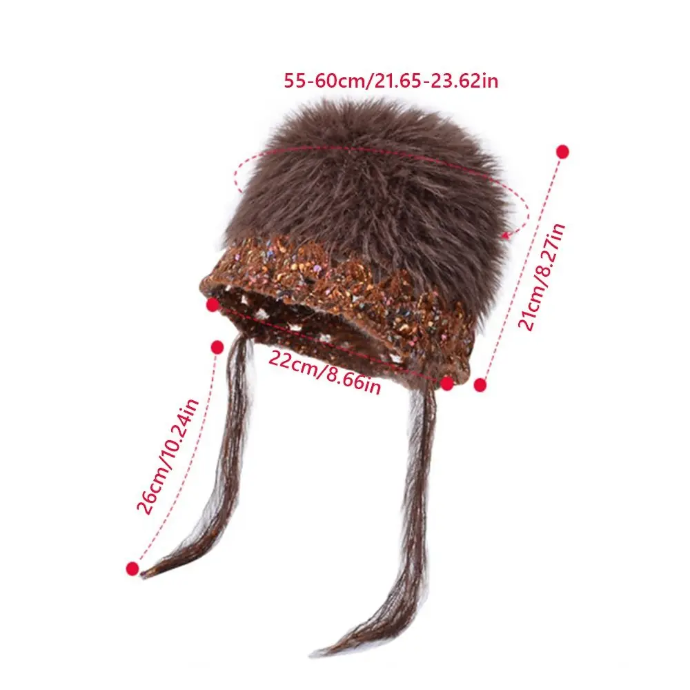 لينة INS نمط البلوز قبعة مختلط اللون الأشرطة سدادات حماية الأذن منفذها القبعات كبير رئيس الباردة مقاومة قبعة النساء الفتيات البكر