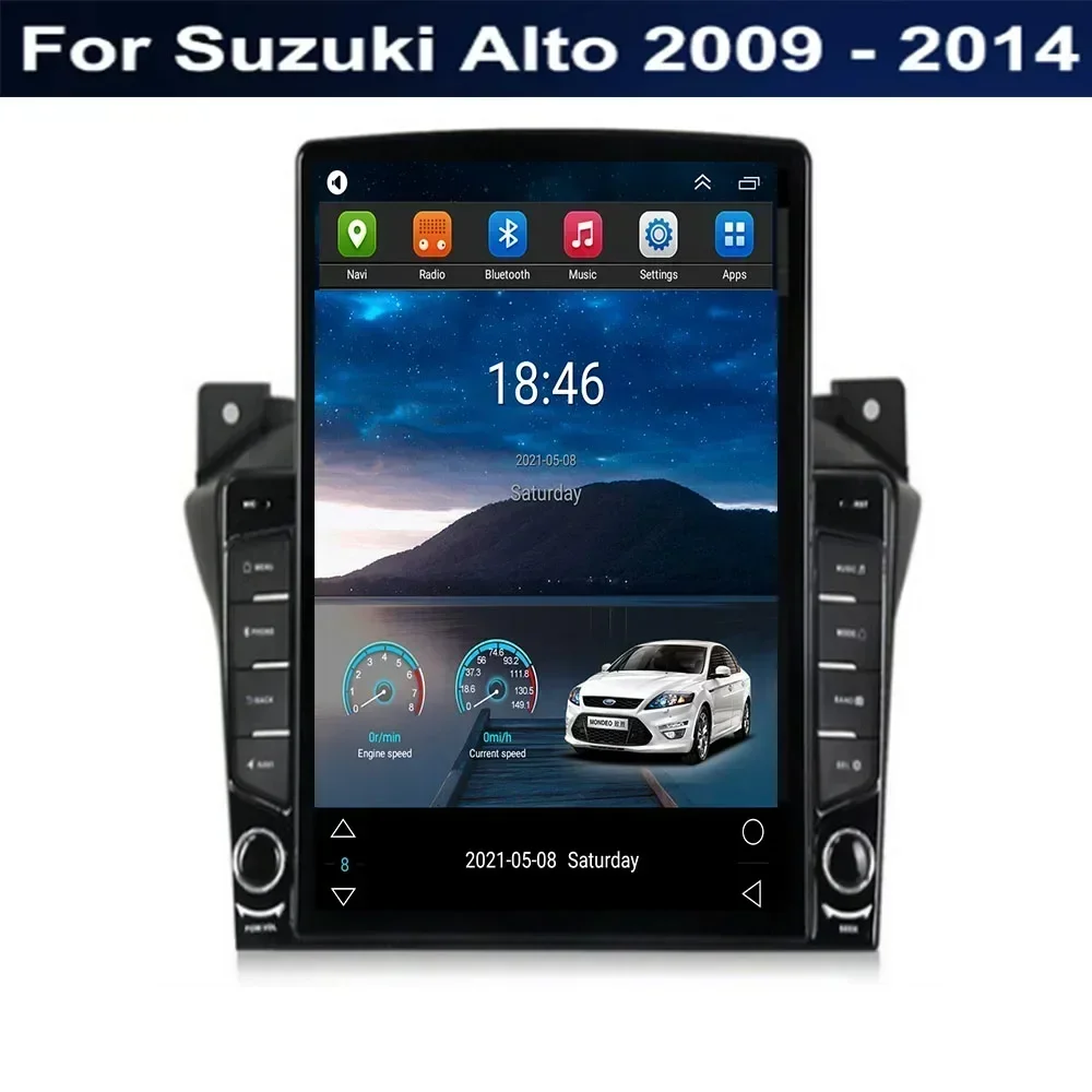 

Автомобильный радиоприемник Tesla Style 2 Din Android 13 для Suzuki Alto 2009-2014-2035 Мультимедийный видеоплеер GPS Стерео Carplay RDS Cam