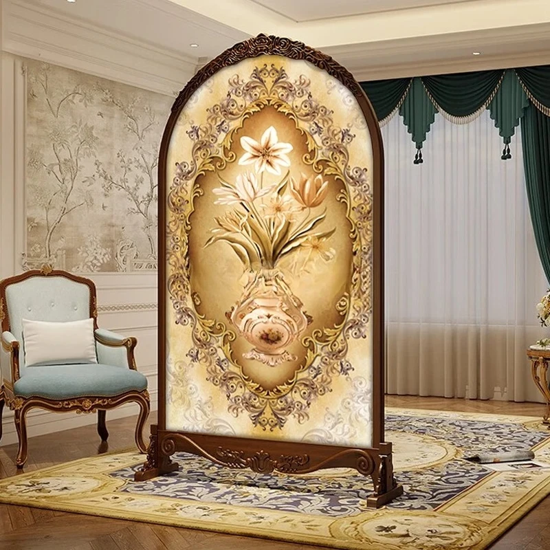 

Европейская перегородка для гостиной, кабинета, украшение для входа, блок для спальни, резное сиденье, экран