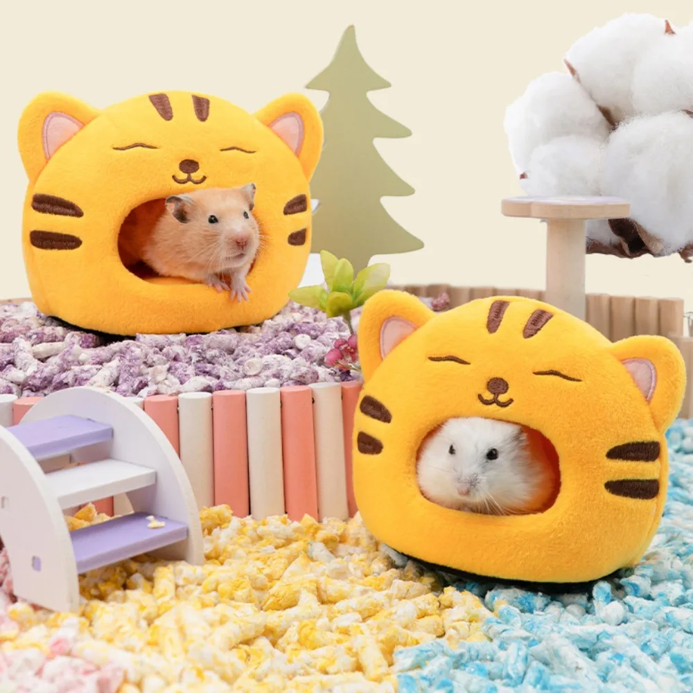 

Hamster Soft Warm House Cute Cotton Plush Small Animal Nest Guinea Pig Squirrel Mice Rat Sleeping Bed Keep Warm House Nest