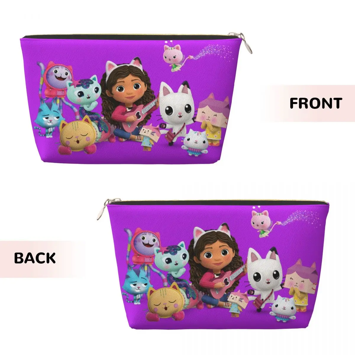 Personalizzato Gabby Cats Gabbys Dollhouse borsa da toilette da viaggio per le donne Pandy Paws Mermaid Cosmetic Makeup Bag Beauty Storage Dopp Kit