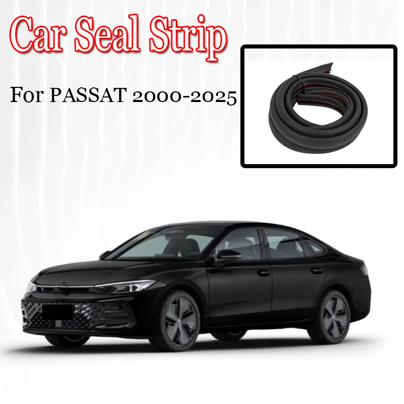 Car Door Seal Strip Rubber Noise Insulation Weatherstrip Soundproof Car Seal Strong Adhesive For Volkswagen Passat 2000-2025