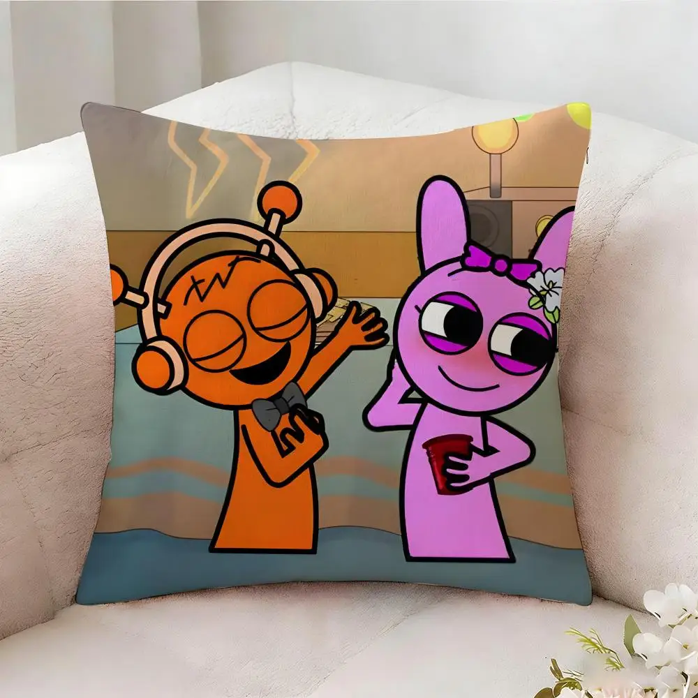 S-sprunki Beat Game Kissenbezug, beidseitig bedruckt, Sofakissen, Kopfteilkissen für Schlafzimmer – Detail 6