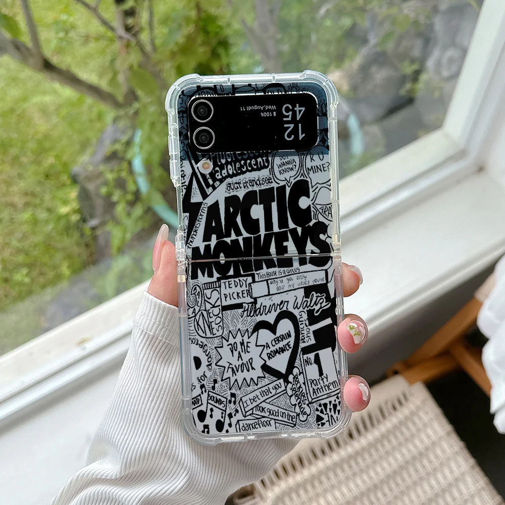 Arctic Monkeys Phone Case for Samsung Galaxy Z Flip 3 4 Z Flip 5 6 Z Fold 4 5G PC Soft Anti-fall Back Cover