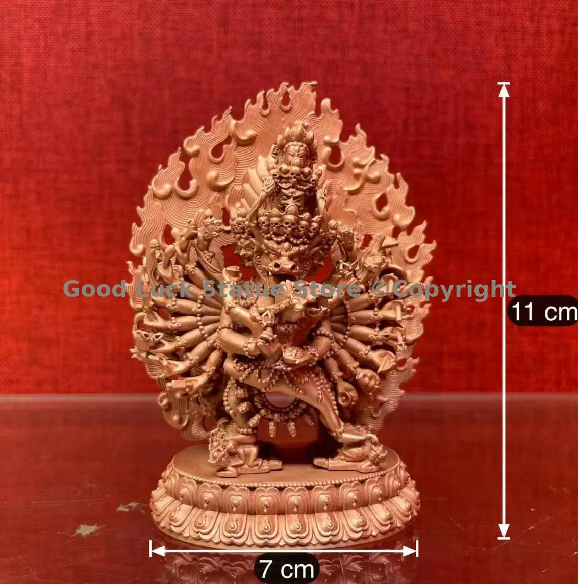 الجملة لوازم البوذية رائعة النحاس نحت يامانتاكا البوذية تمثال التبت البوذية التانترا النحت ديكور طرد الشياطين
