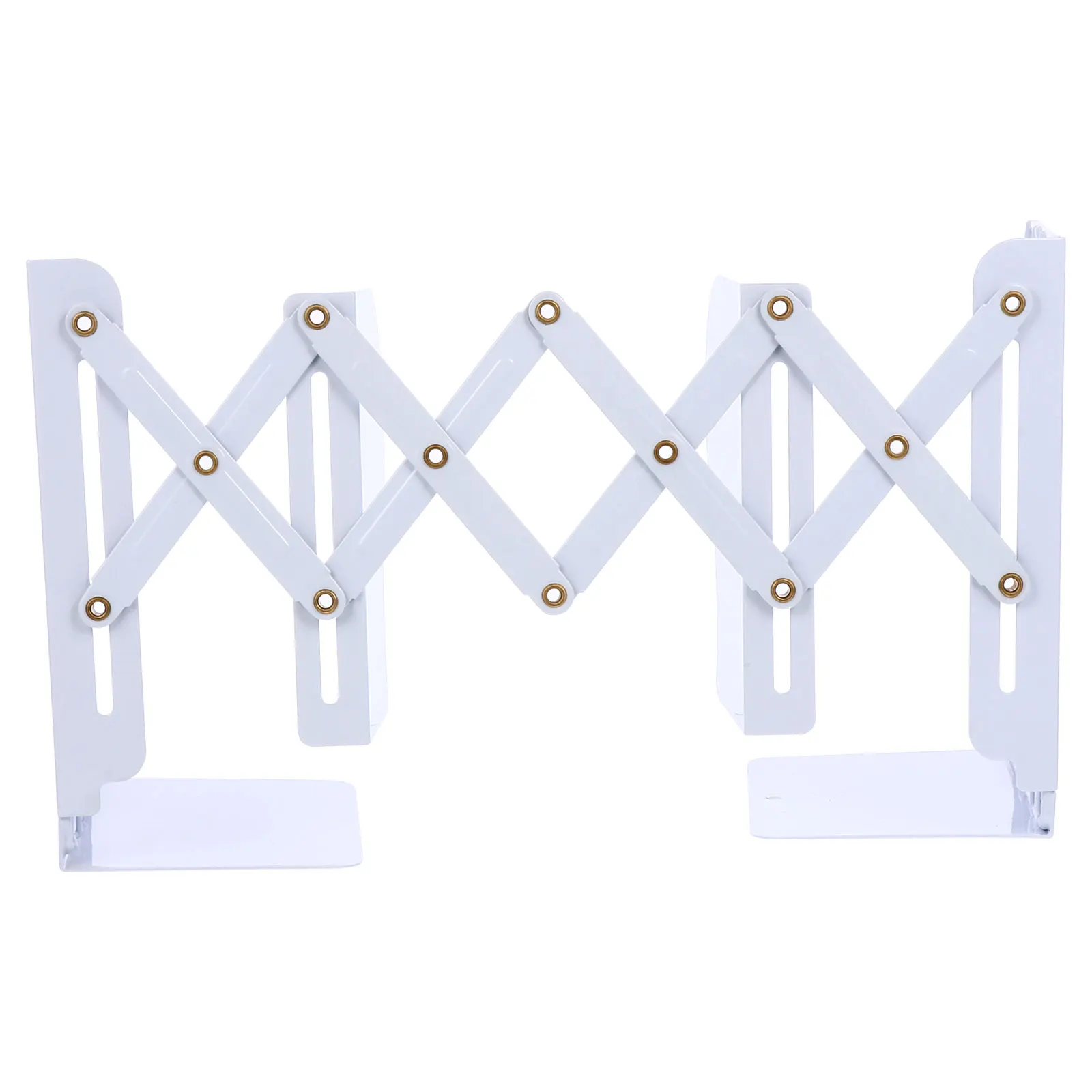 

1 pc Folding Book Storage Shelf Stretchy Iron Grid Bookrack Space Saving Book Organizer For Home Office School Library