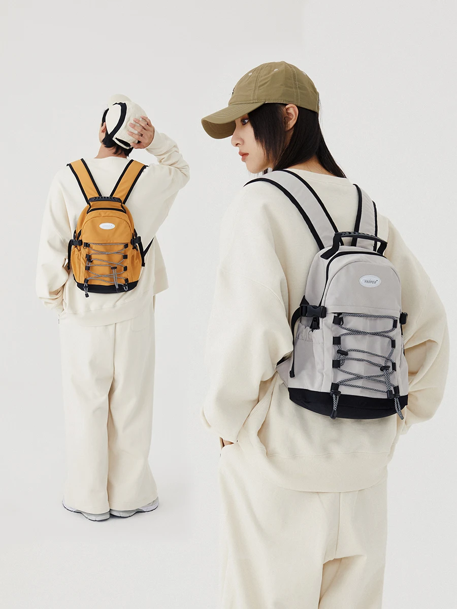 VAOPER  Backpack Casual Sports Travel Lightweight Simple Design Unisex Shoulder Bag with Padded Back for Daily Use