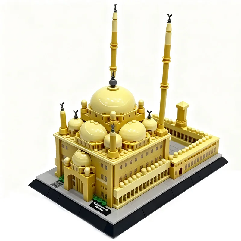 620PCS Muhammad Ali Mosque Cairo Egypt Building Blocks Model  Architecture Classic Model Bricks Gift for Kids and Adults Gifts