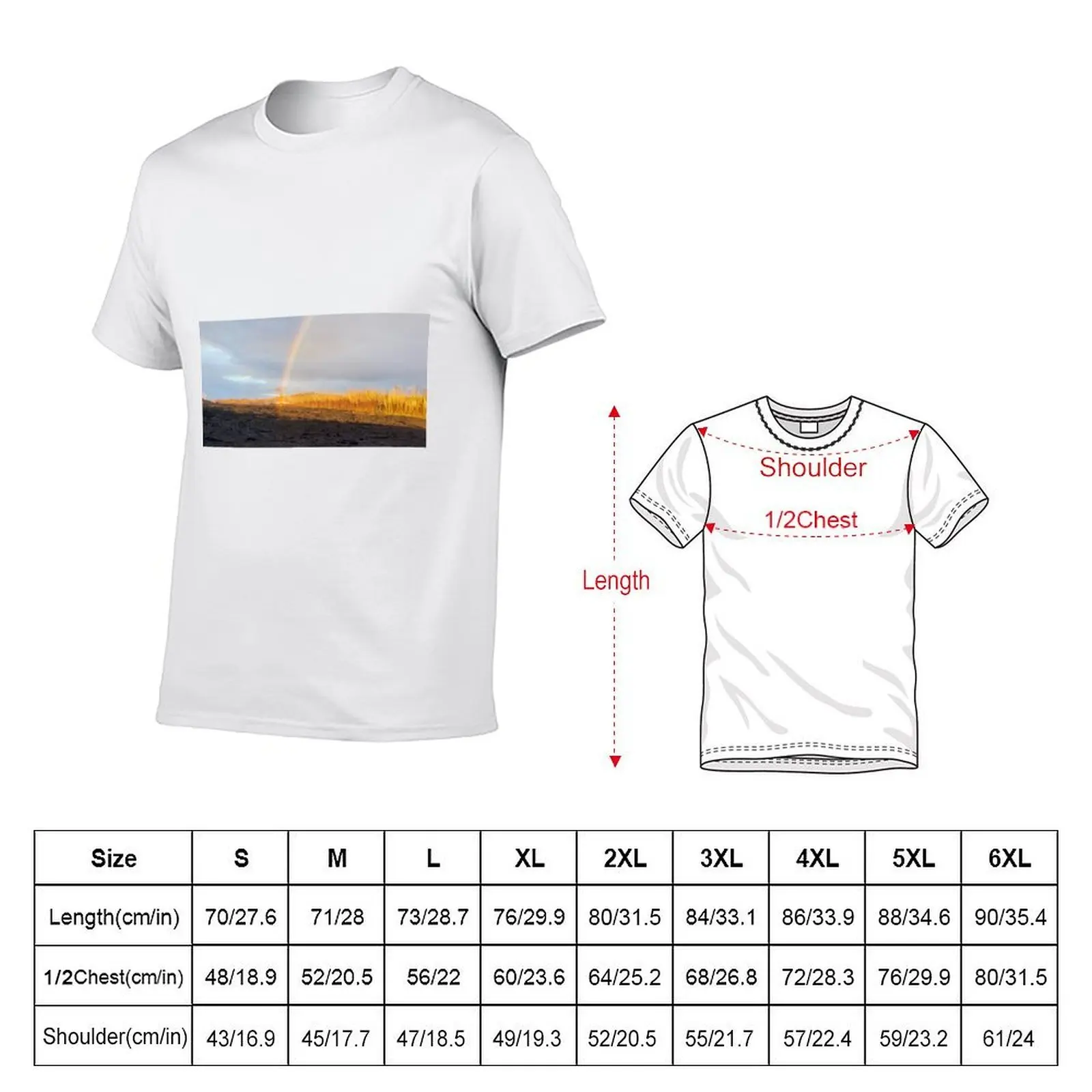 AHT شجرة قوس قزح على الحمم البركانية تي شيرت رجل تي شيرت للرجال أنيمي تي شيرت للرجل رجل تي شيرت فاخر #5