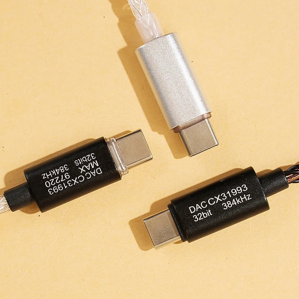 Conexant CX31993 HIFI USB Type-C Auricolari DAC Amplificatore per cuffie Uscita da 3,5 mm Adattatore per telefono cellulare USB-C