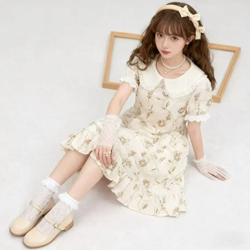 Embroidered Tulle Lace Trim Fabric Linen Cotton Vintage Crabapple Rope Stitch Sheer Stage Dress Gown DIY Sewing Accessories view 5