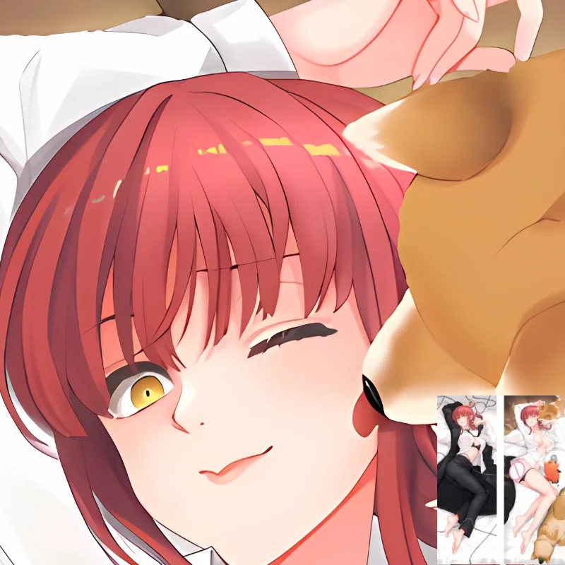 

DIY Customized Dakimakura Anime Makima Pillowcase Double-sided Print Bed Pillow Cover