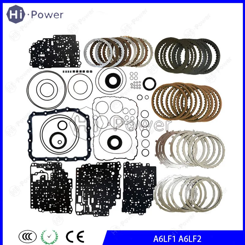 Kit de Reparación de Transmisión Automática A6LF1 A6LF2 A6LF3, Placa de Acero de Fricción para Caja de Cambios HYUNDAI, Kit de Sello de Disco de Embrague