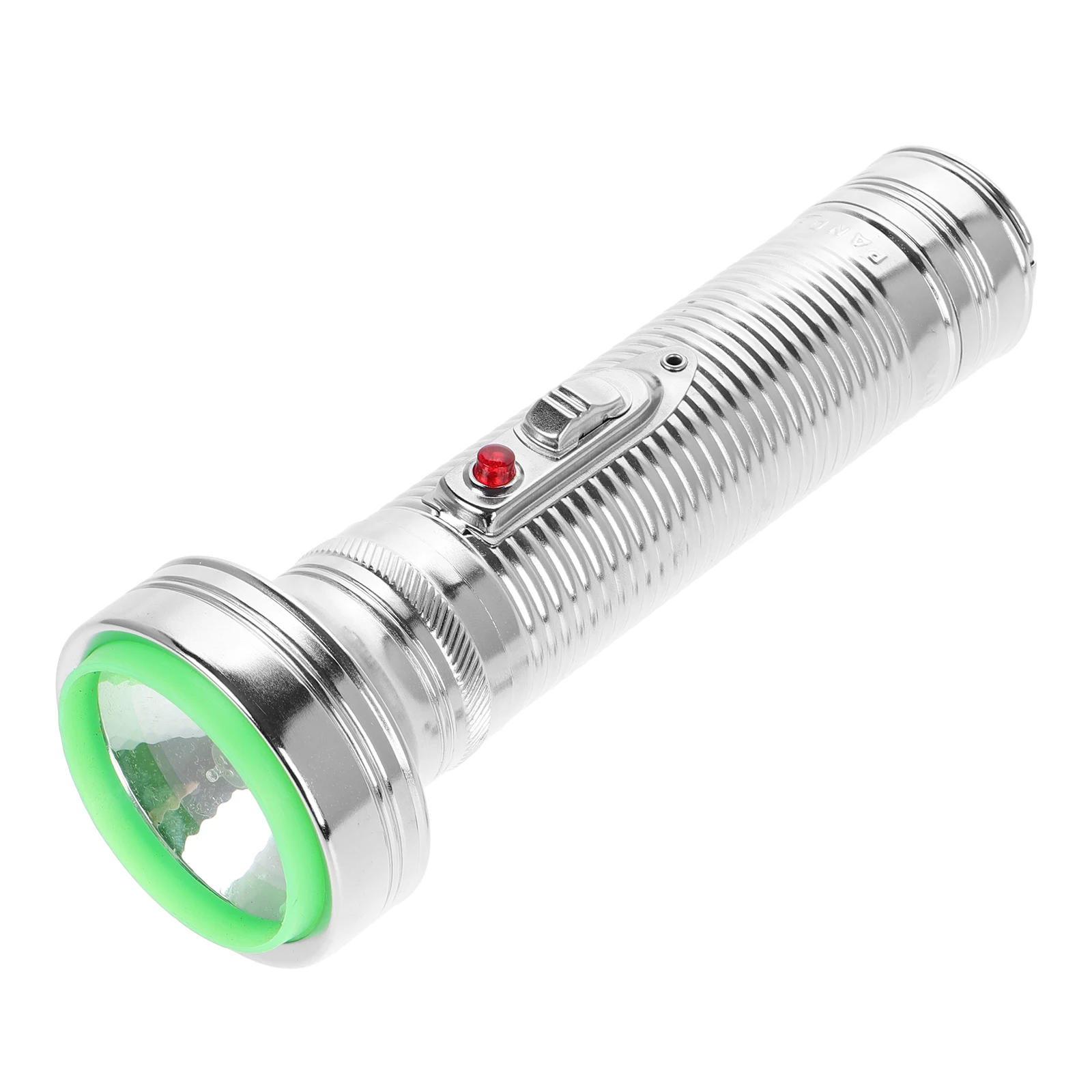 

Old Fashioned Flashlight Silver Metal Body Operated Classic Retro Style Vintage Decor Photo Prop Night Lantern for Home