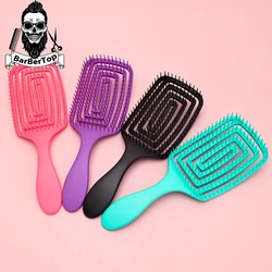 Barbershop Hairdresser Detangle Anti-Static Hair Brush Salon Women's Hair Wet Curly Comb Professional Hairdressing Styling Tools