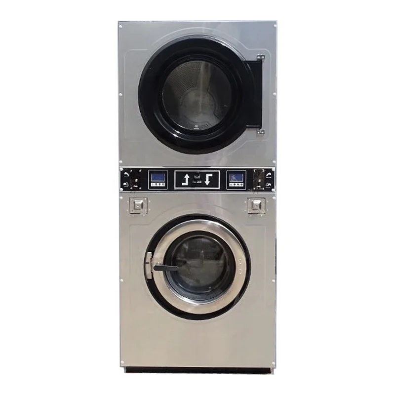 Integrated washer-dryer, coin-operated washing and drying equipment