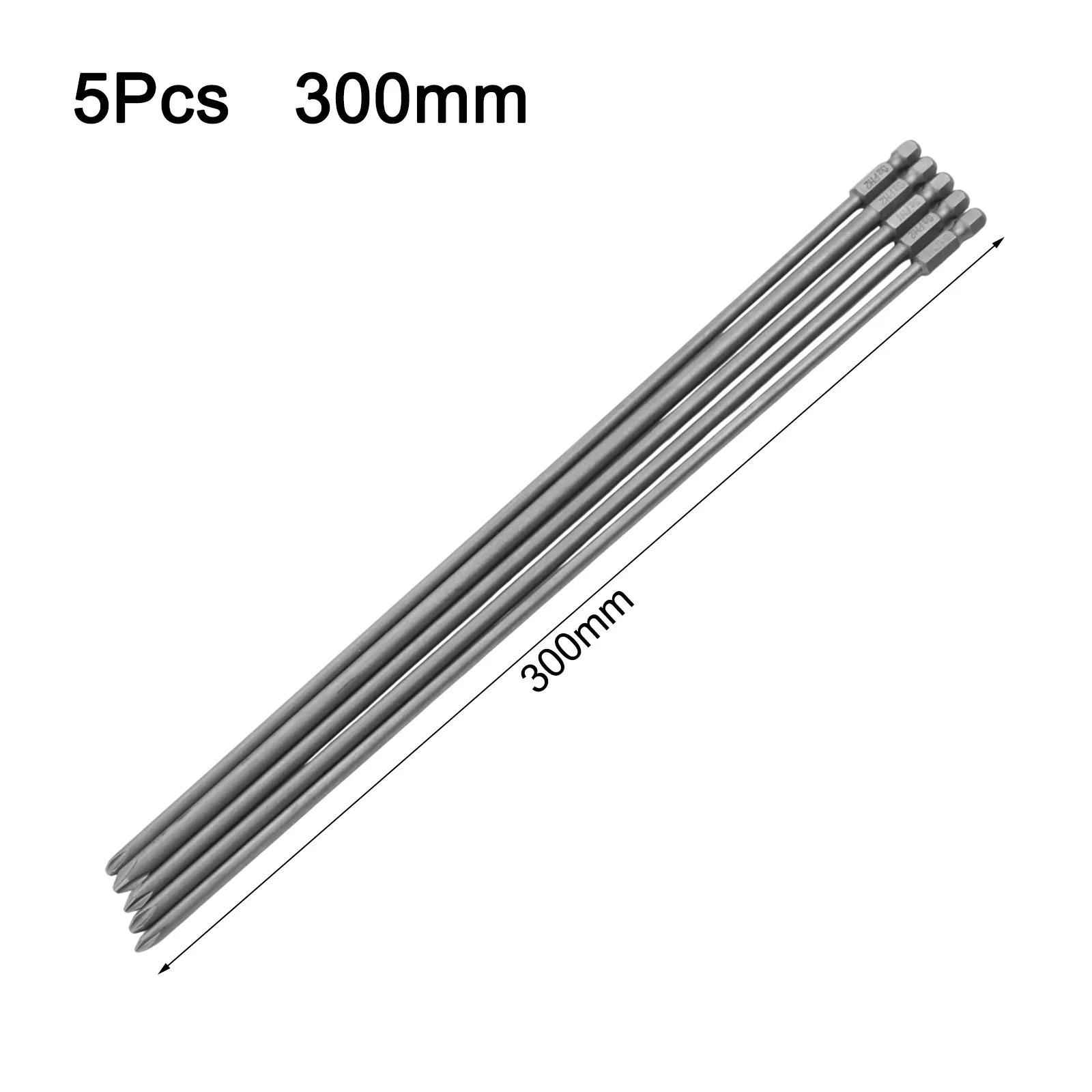 

5 шт., 300 мм, набор магнитных длинных отверток PH1 PH2, крестовая отвертка для электрической отвертки, ручные инструменты