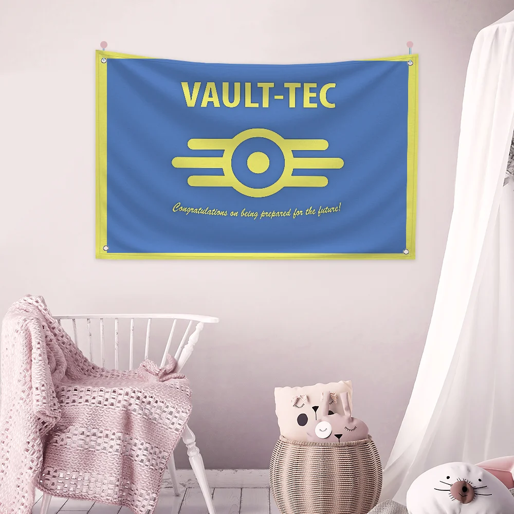 Hanging Flags Garden Flag Banner Room Decoration Wall Decor Tapestry Home Decoration V-vault-Tec Caesars Legion Garage Bedrooms