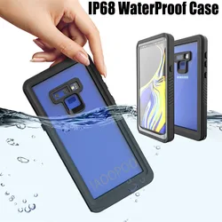 IP68 Waterproof Case For Samsung Galaxy Note10 9 8 A51 A72 Galaxy S8 S9 Plus Diving Swim Cover Outdoor Sports Climb