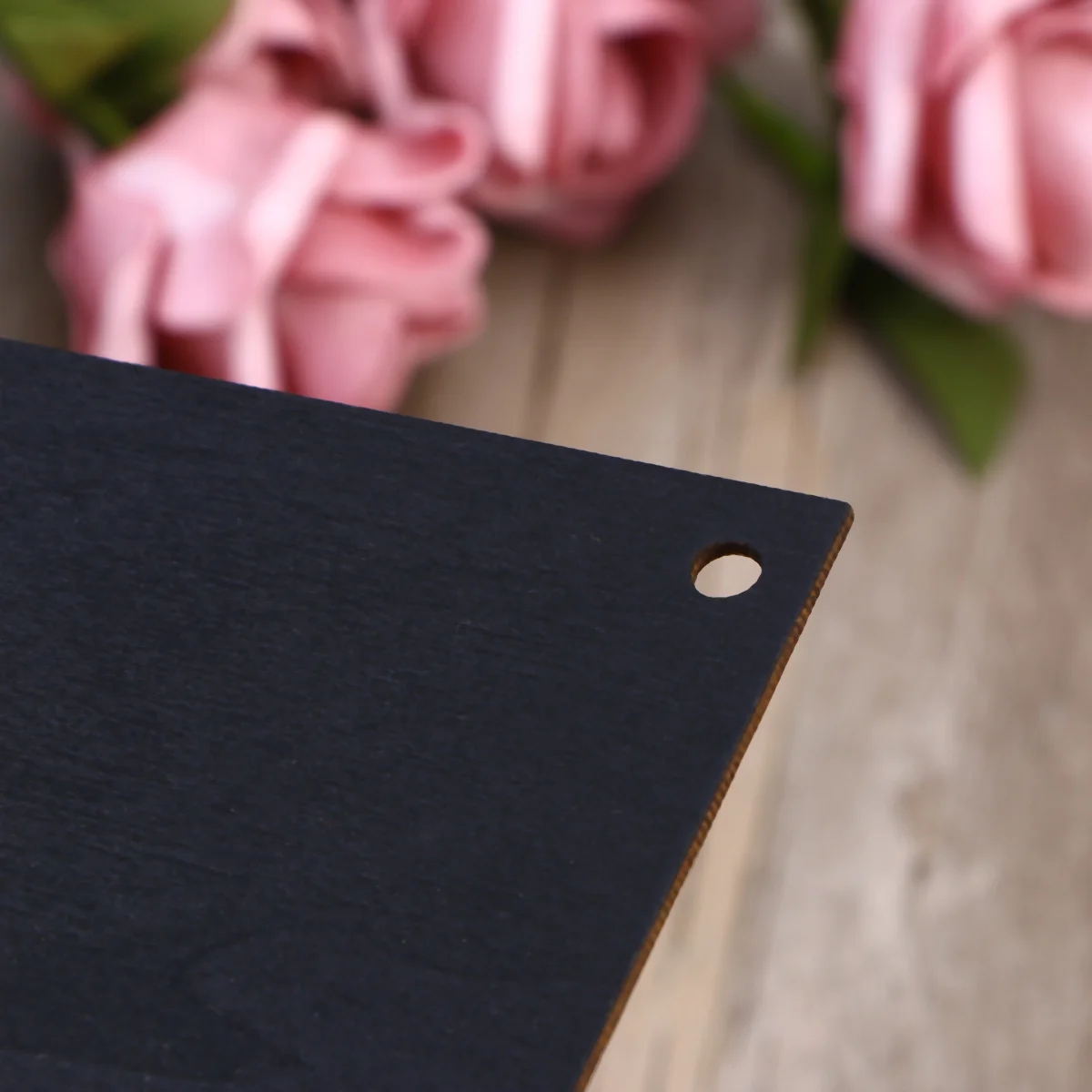 

16Pcs Wooden Chalkboard Banner DIY Hanging Sign Party Decoration Graduation Birthday Wedding Chalkboard Pennant Banner