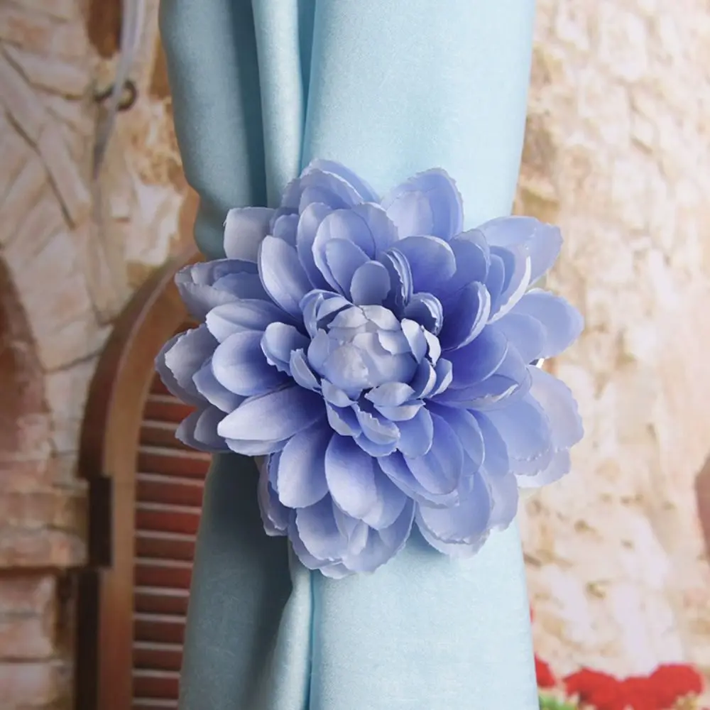 1Pcs Party Dahlia Curtain Clips Creative Flower Curtain Tieback Clip Convenient Tight Curtain Holders Wedding