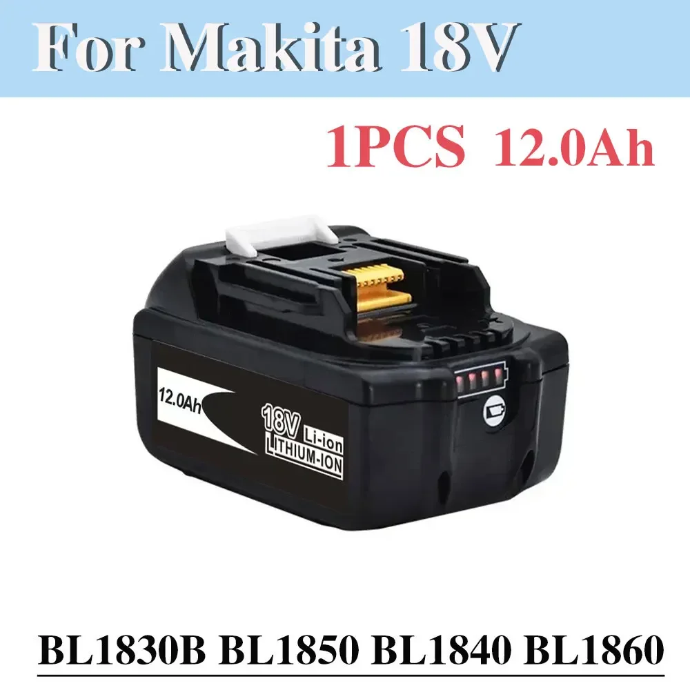 18v Battery for Makita Screwdriver BL1860 BL1850B BL1850 BL1840 BL1830 and 18v Charger Replacement Batteries for Power Tools.