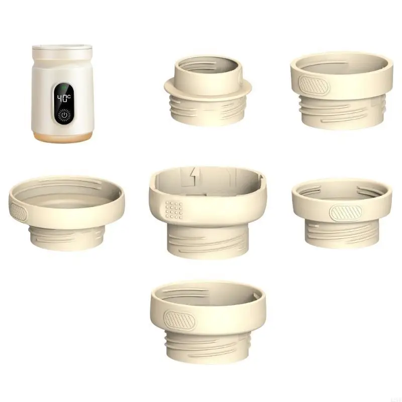 Flessenwarmer / Adapter met 4 versnellingen Temperatuur verstelbare babymelkverwarmer Lekvrije veiligheidsmelkverwarmer met fles