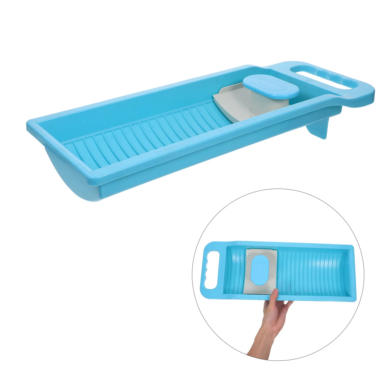

Portable Mini Clothes Washing Board Plastic Hand Washboard For Travel Non-Slip Sturdy Household Laundry Cleaning Tool Hanging