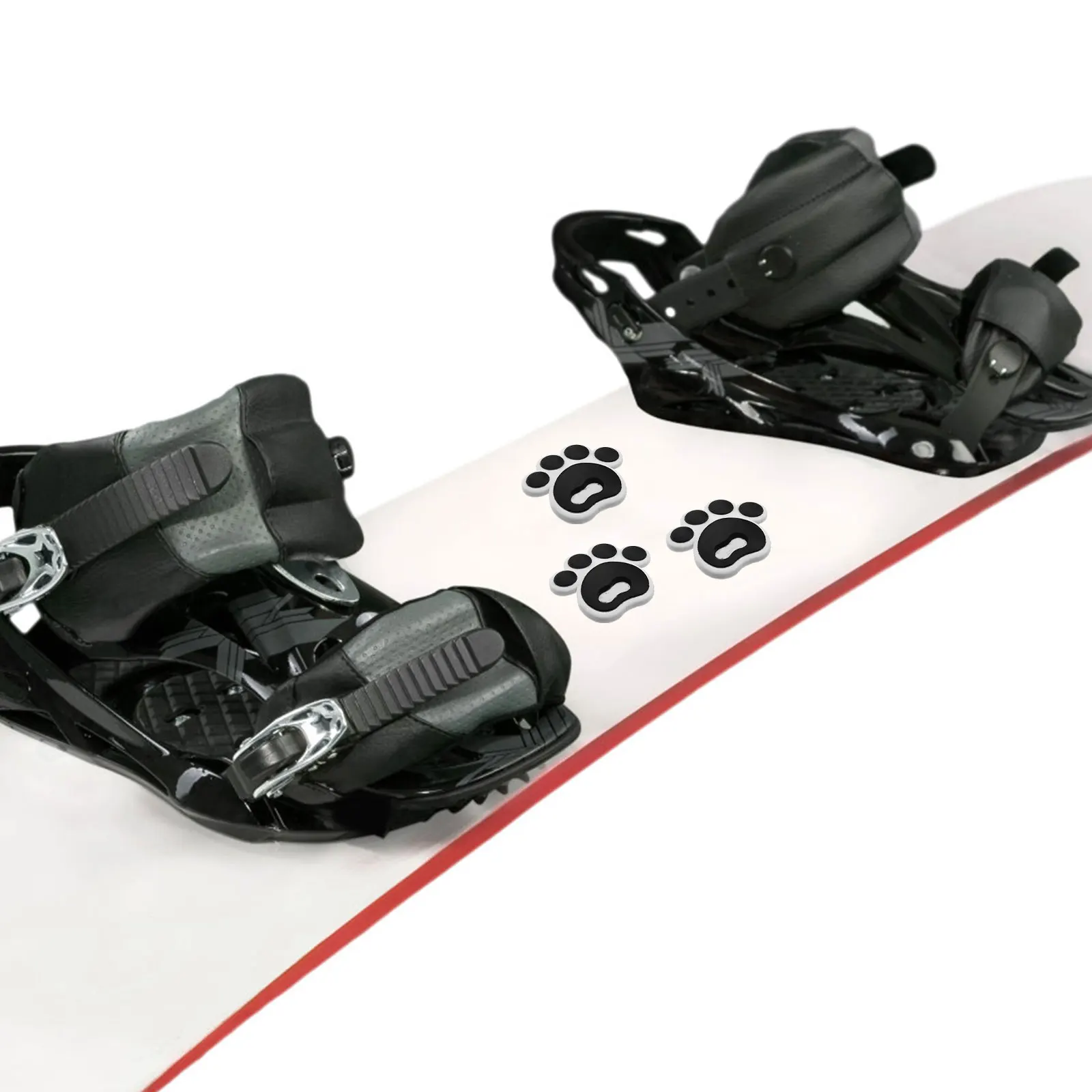 

4pcs Snowboarding Anti slip Pad Ski Stickers Outdoor Sports Snowflake Cushion Nonslip Decal Traction Mat