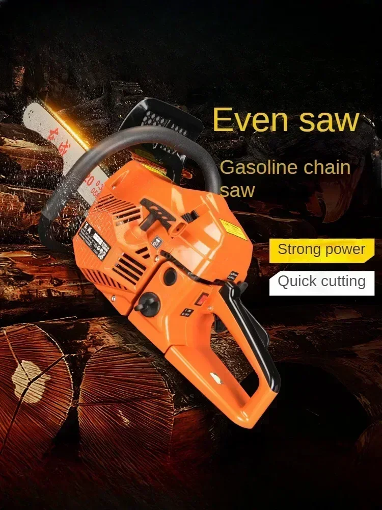 High-Power Gasoline Chainsaw for Tree Cutting in Home Use