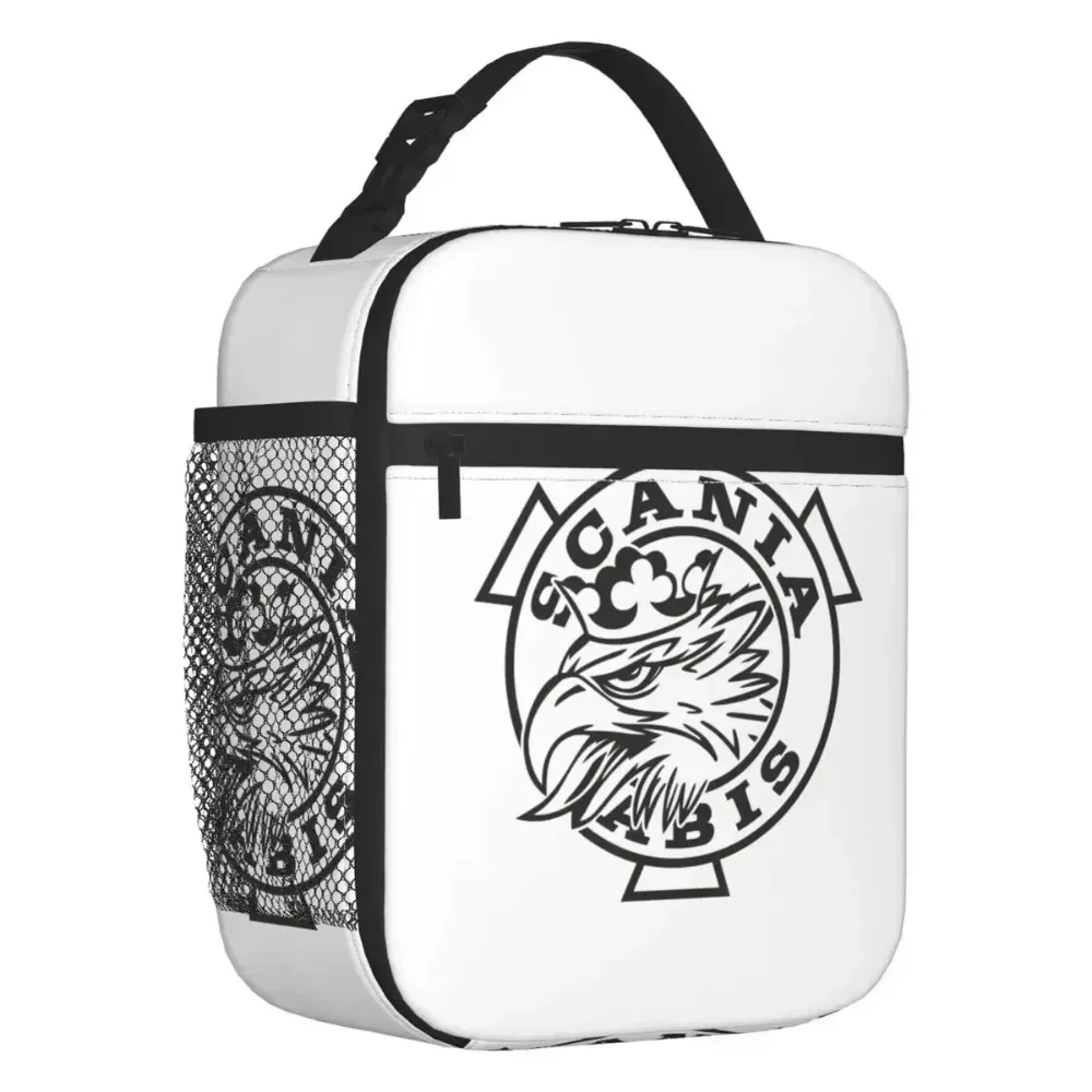 

Swedish Saabs Scanias Thermal Insulated Lunch Bag Women Automobile Car Portable Lunch Tote for School Office Storage Food Box