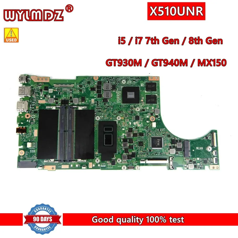 

X510UN i5/i7CPU GT930M/GT940/MX150 Mainboard For Asus X510UQ X510UR X510UNR X510UQR S510UN S510U X510UF Laptop Motherboard