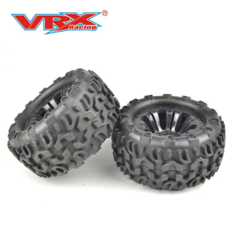 Wheel Complete 2sets For VRX Racing RH1001 RH1011 RH1013 FTX Carnage,Fit Vrx 10138 （Outer diameter 120mm）