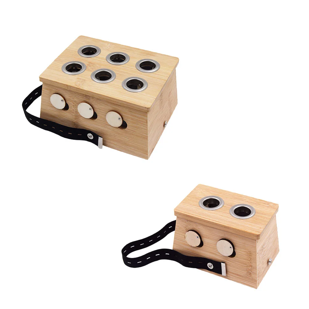 

2 Pcs Moxibustion Box Therapy Massager Body Tool Moxa Holder Care Container Bamboo Burner Relaxation